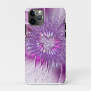 Case-Mate iPhone Case Rose violet passion Fleur Art Abstrait Fractal