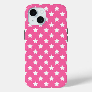 Coque Case-Mate iPhone Rose White Stars Motif Décor