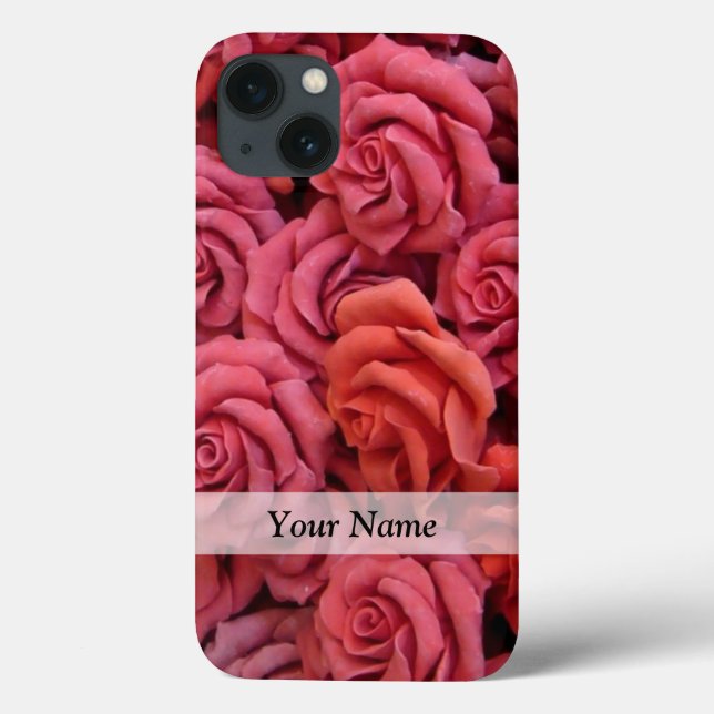 Coques Case-Mate iPhone Roses à fleurs roses (Verso)