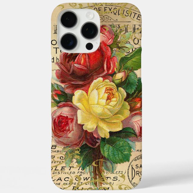 Coques Case-Mate iPhone Roses Antiques Françaises (Verso)
