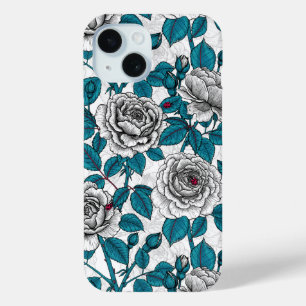 Coque Case-Mate iPhone Roses blanches et coccinelles