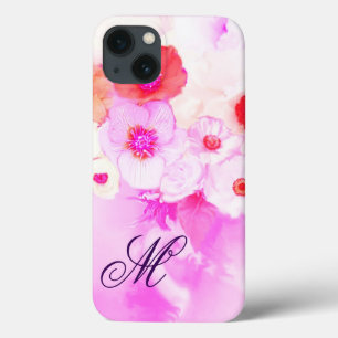 iPhone 13 CASE ROSES BLANCHES ET ROSES, FLEURS D'ANÉMONE ROUGES M