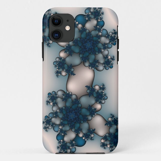 Coques Case-Mate iPhone Roses bleues (Dos)