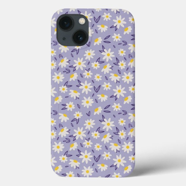 Coques Case-Mate iPhone roses bleues, blanches et jaunes (Verso)