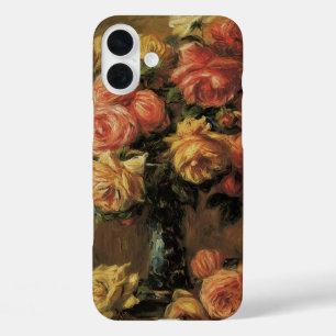 Coques iPhone 16 Plus Roses dans un Vase de Pierre Renoir, Art Vintage