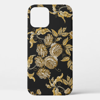 Case-Mate iPhone Case Roses d'or : Motif de broderie Vintage