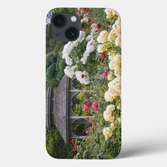 Coques Case-Mate iPhone Roses en fleurs et roseraie du belvédère à la (Verso)