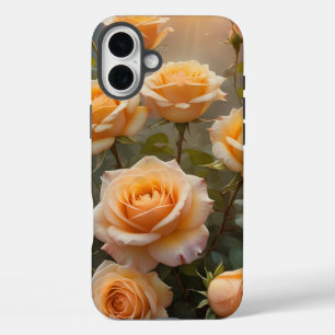 Coque Pour iPhone 16 Plus Roses Jaune-Orange