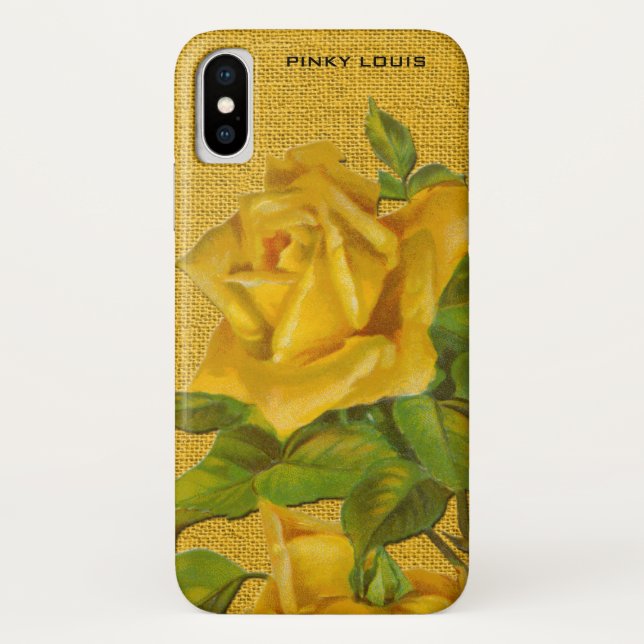 Coques Case-Mate iPhone Roses jaunes renversants sur l'arrière - plan (Dos)