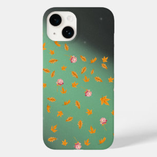Coque Case-Mate iPhone Roses lune et feuilles d'automne