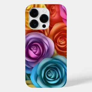 Coque Case-Mate iPhone roses multicolores 3D