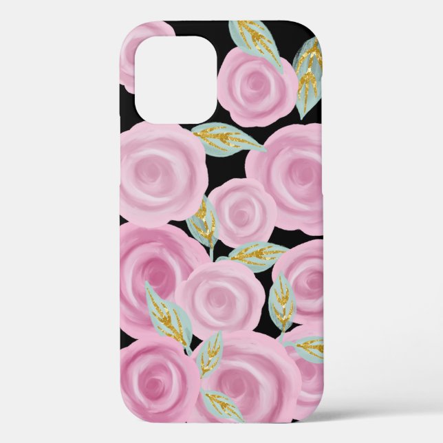 Coques Case-Mate iPhone Roses peints en rose (Verso)