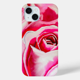 Coque Case-Mate iPhone Roses roses romantiques aquarelle art