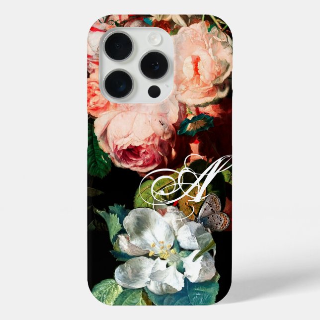 COQUES Case-Mate iPhone ROSES ROSES ROSES, BOUTEILLE, MONOGRAMME FLEURIER  (Verso)