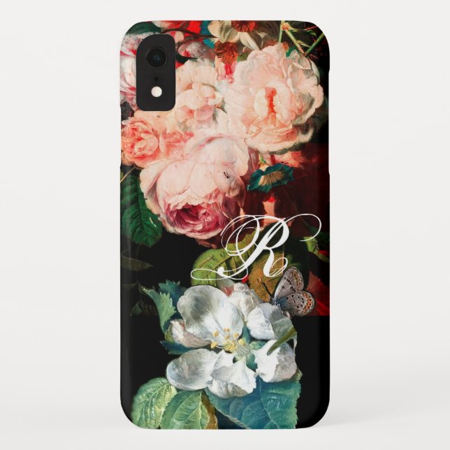 COQUES Case-Mate iPhone ROSES ROSES ROSES, BOUTEILLE, MONOGRAMME FLEURIER  (Dos)