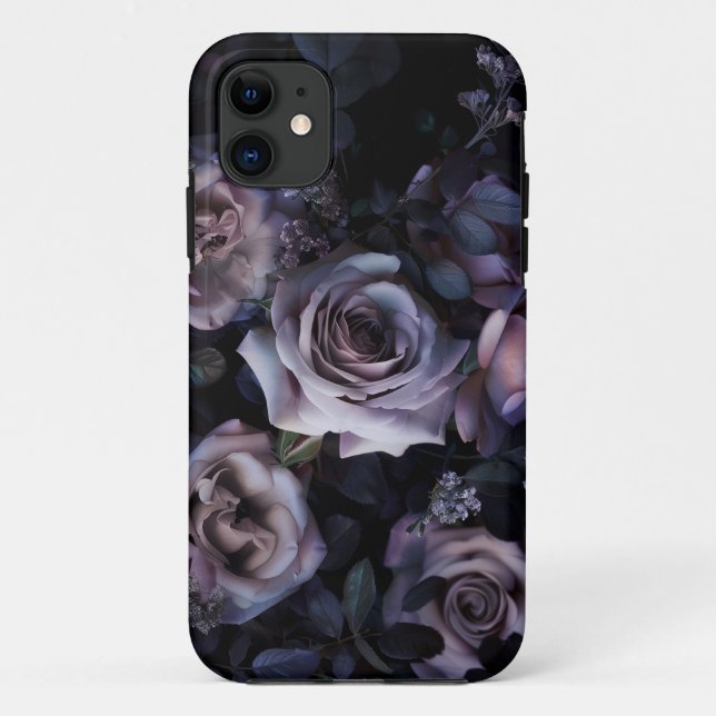 Coques Case-Mate iPhone Roses roses roses foncées et moody (Dos)