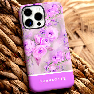 Coque iPhone 16 Pro Max Roses roses roses personnalisées Floral