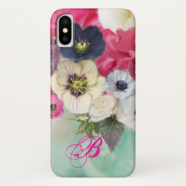 COQUES Case-Mate iPhone ROSES ROSES ROSES ROSES BLANCHES ET FLEURS D'ANÉON (Dos)