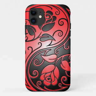 Case-Mate iPhone Case Roses, rouge et noir de Yin Yang
