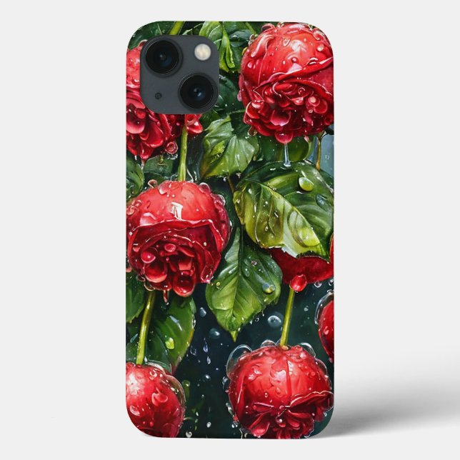 Coques Case-Mate iPhone Roses rouges (Verso)