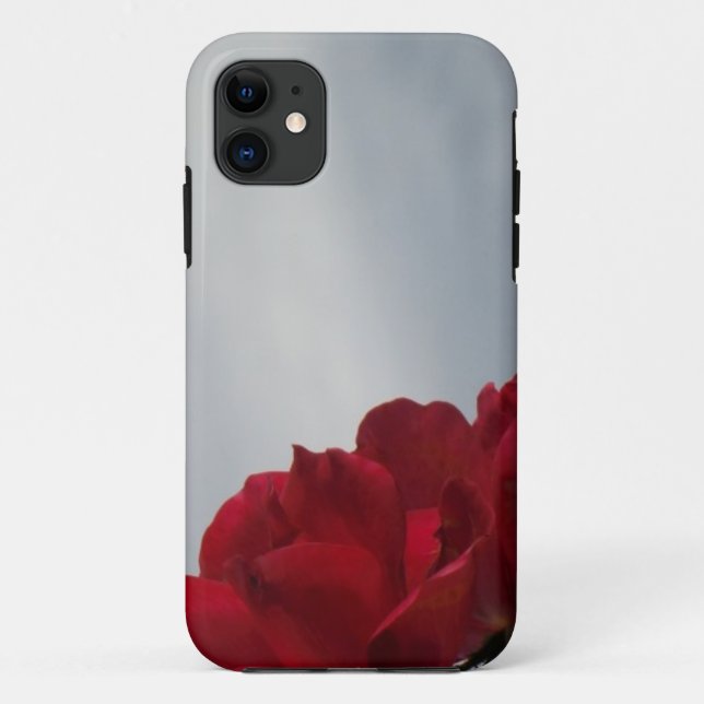 Coques Case-Mate iPhone Roses rouges contre un ciel bleu vif (Dos)