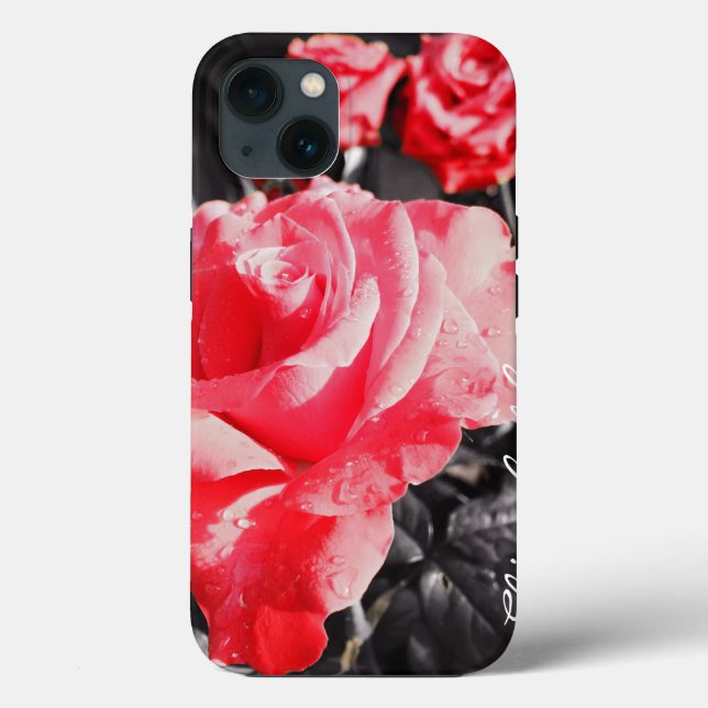 Coques Case-Mate iPhone Roses rouges romantiques (Verso)