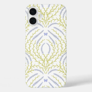 Coque Pour iPhone 16 Plus Roses sauvages et papillons /rose/vert pâle/jaune