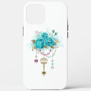 Case-Mate iPhone Case Roses turquoise avec touches