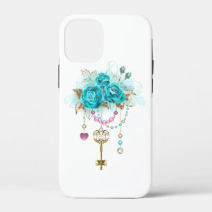 Case-Mate iPhone Case Roses turquoise avec touches