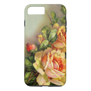 Coque iPhone 8 Plus/7 Plus Roses vintages d'or
