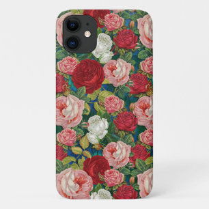 Case-Mate iPhone Case Roses vintages Rouges, Roses Rose Et Blanches