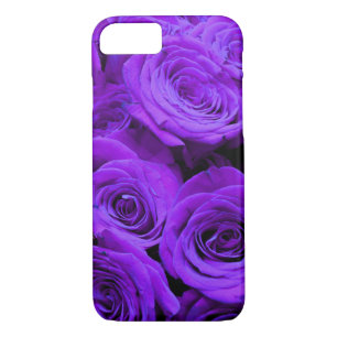 Coques Pour iPhone roses violet romantique, joli bouquet de rose