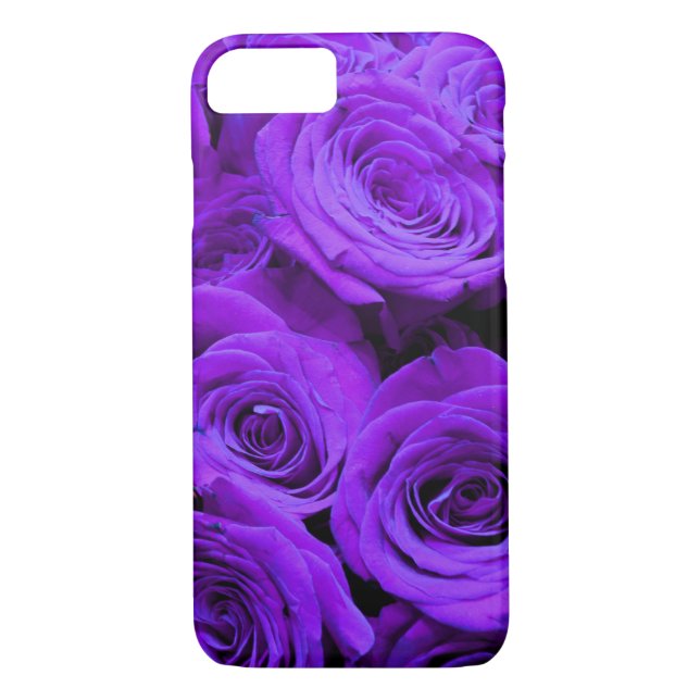 Coques Case-Mate iPhone roses violet romantique, joli bouquet de rose (Dos)