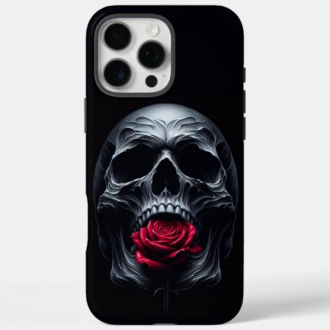 Coques Case-Mate iPhone RoseSkull (Verso)