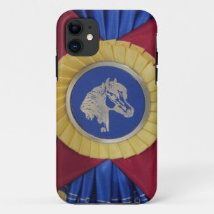 Coque iPhone 11 Rosette du spectacle de chevaux
