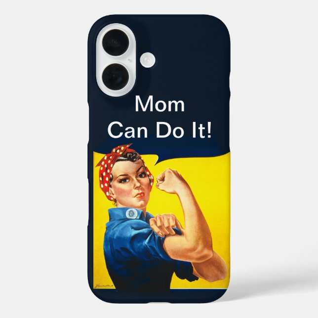 Coques Case-Mate iPhone Rosie le Riveter ~ Maman peut le faire! (Verso)