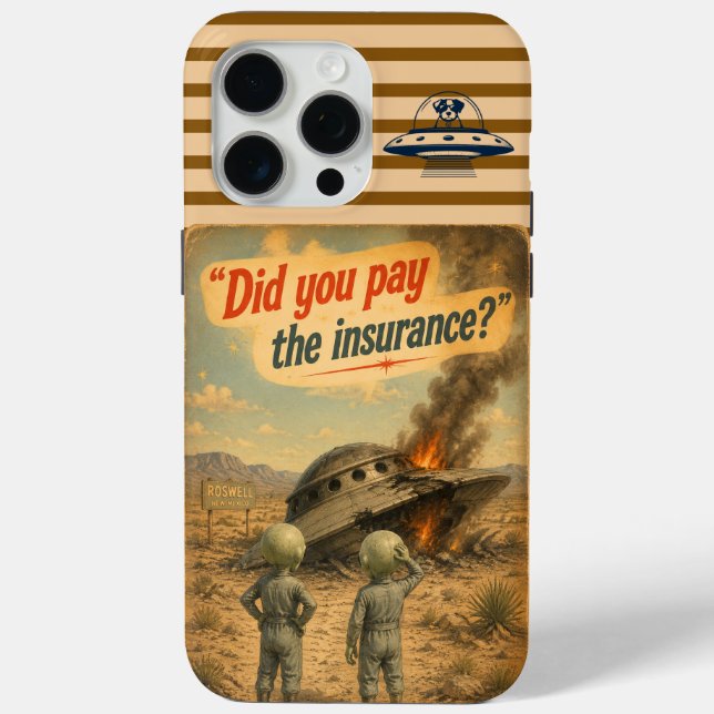 Coques Case-Mate iPhone Roswell UFO (Verso)