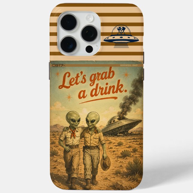 Coques Case-Mate iPhone Roswell UFO (Verso)