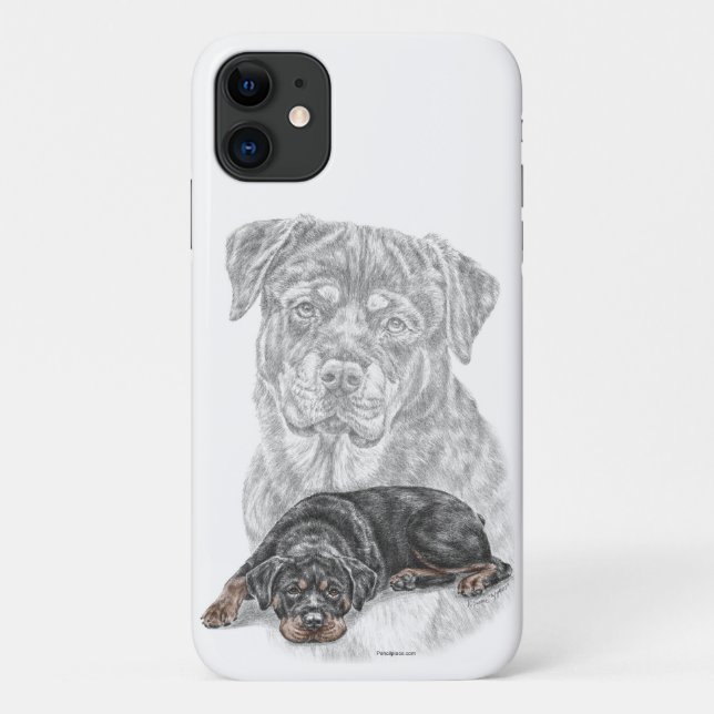Coques Case-Mate iPhone Rottweiler Chien Art (Dos)