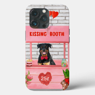 Case-Mate iPhone Case Rottweiler Chien Valentine's Day Kissing Booth