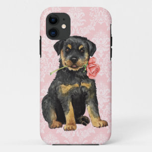 Coque Case-Mate Pour iPhone Rottweiler rose de Valentine