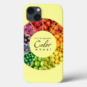 Etui iPhone 13 Roue de couleur de fruits et légumes (12 couleurs)