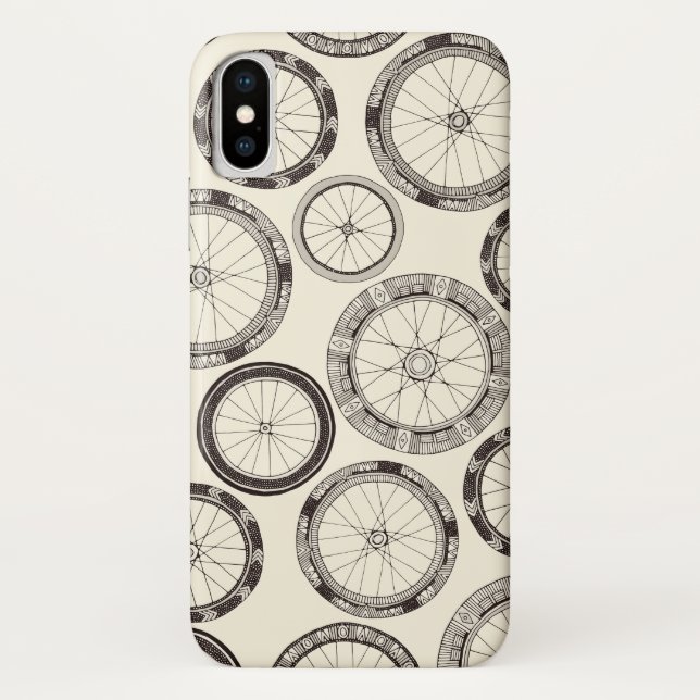 Coques Case-Mate iPhone roue de vélo perle (Dos)