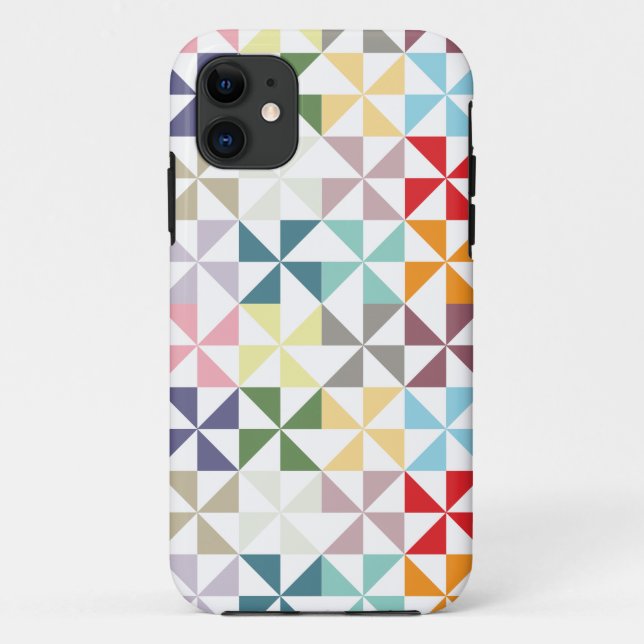 Coques Case-Mate iPhone Roue géométrique colorée (Dos)
