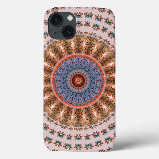 Coques Case-Mate iPhone Roue Mandala Brun Clair (Verso)