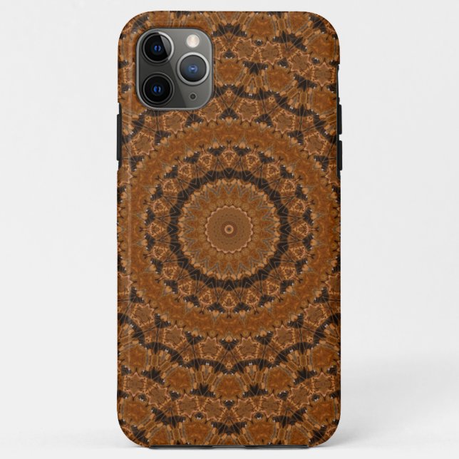 Coques Case-Mate iPhone Roue Mandala Marron... (Dos)