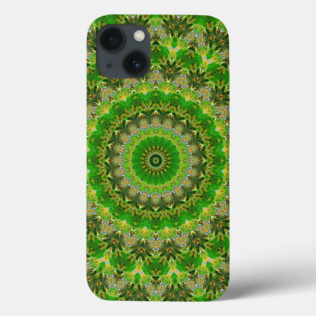 Coques Case-Mate iPhone Roue Mandala Verte (Verso)