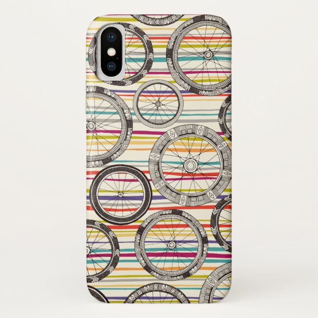 Coques Case-Mate iPhone roues moto bande (Dos)