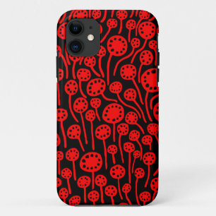 Coque Case-Mate Pour iPhone Rouge 090512 sur le noir