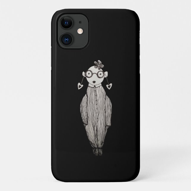 Coques Case-Mate iPhone Rouge à lèvres foncé et lunettes (Dos)
